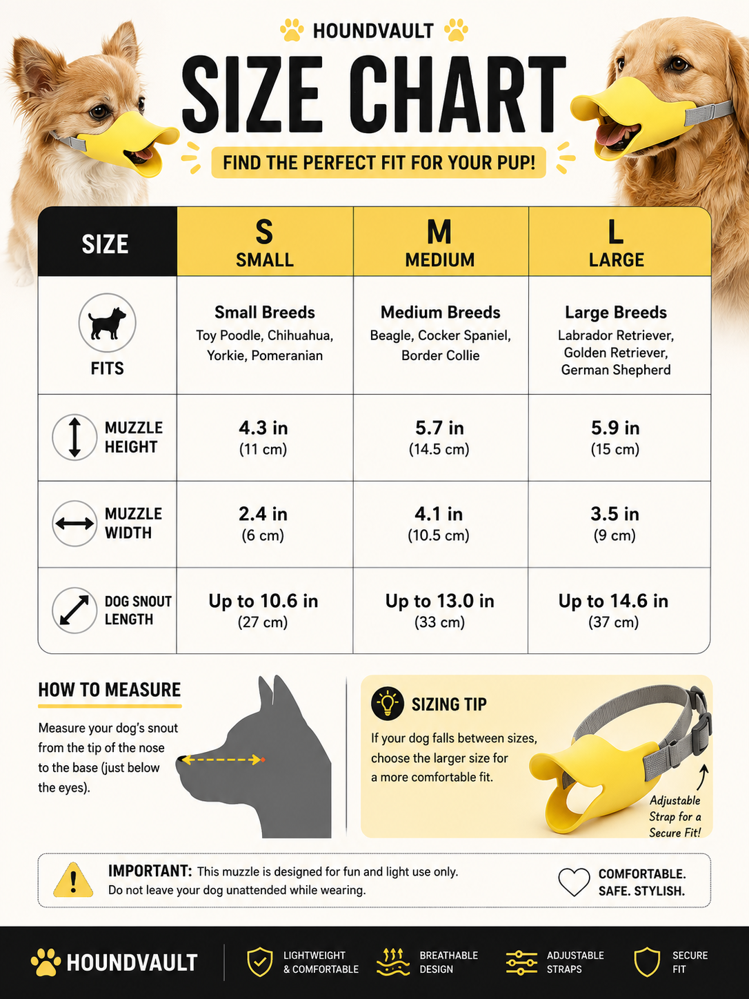 Duck Bill Dog Muzzle