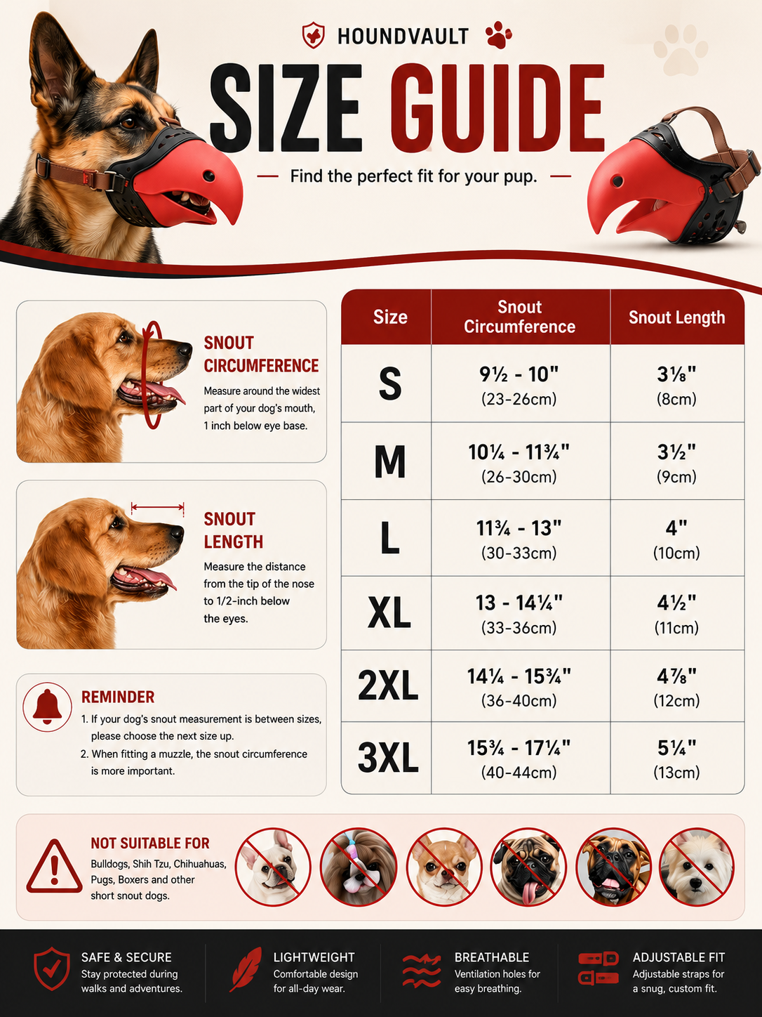 Bird Beak Dog Muzzle