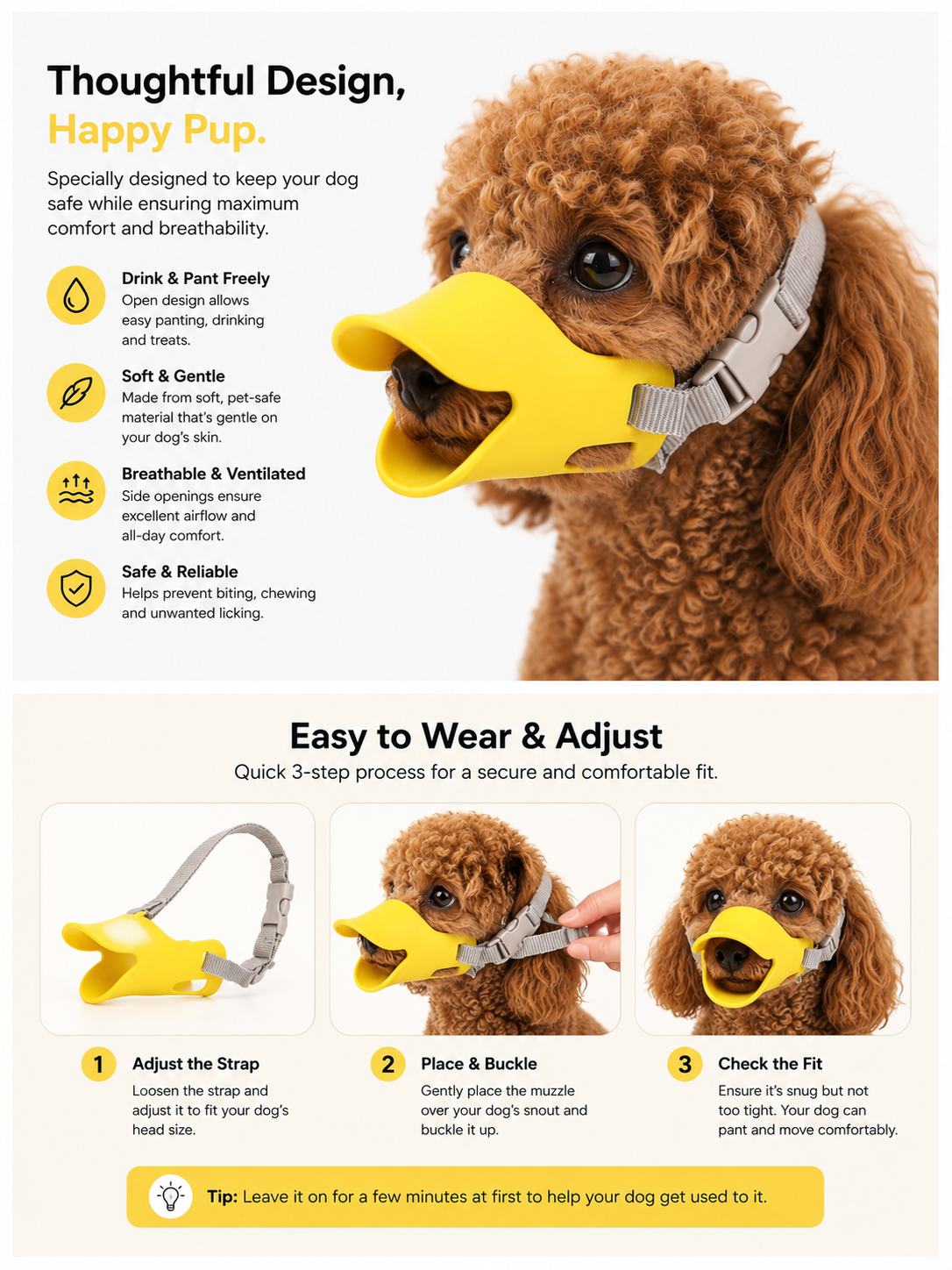 Duck Bill Dog Muzzle